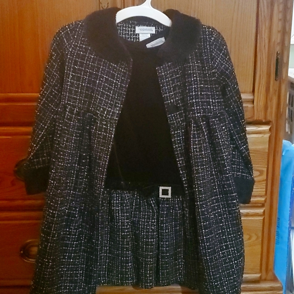 Youngland Girl's 2 piece dressy dress w/ matching jacket/holiday dress Size 6